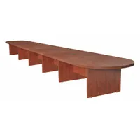 REGENCY Conference Table: Racetrack Oval, Laminate, Cherry, 288 in Overall Lg, 52 in Overall Wd, PVC (MPN LCTRT28852CH)