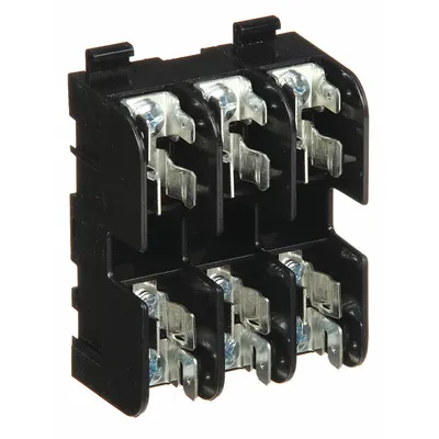 MERSEN Fuse Block: Open Block Design, 3 Pole, 480 V AC, Quick Connect/Screw - Fuse Blocks for UL Class G Fuses