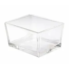 Glass staining dish for laboratory histology and cytology procedures. Holds up to 40 microscope slides. Dimensions: 121 mm height, 90 mm width, 66 mm depth.