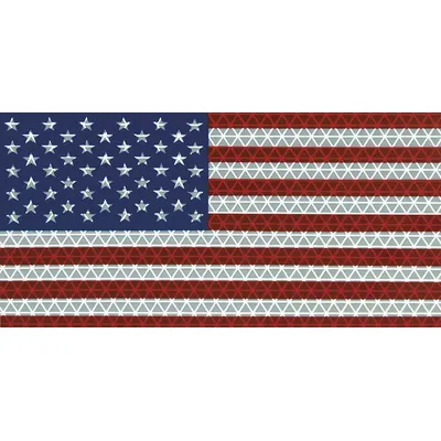 ORALITE Reflective Decal: Construction/Emergency Vehicles/Trucks and Trailers, Blue/Red/White - Vehicle Reflective Decals