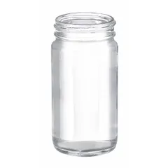 This WHEATON clear wide mouth round glass bottle is designed for general laboratory storage, mixing, and sampling of liquids and powders. It features a 48-400 mm screw closure and a colorless body with a 51 mm diameter. The bottle is not graduated and is not pre-cleaned. Supplied in a case of 144 bottles.