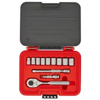 PROTO Socket Set: 3/8 in Drive, 12 Piece, Metric, 10 mm to 18 mm (MPN J52212S)