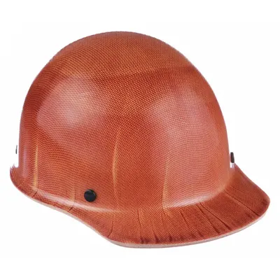 MSA Hard Hat: Tan, No Graphics, Pinlock, Phenolic, MSA, Solid, Skullgard(R) - Heat-Resisting Front-Brim Hard Hats (Type 1, Class G)