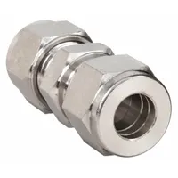 HAM-LET Compression Fitting Union: 4 mm OD x 4 mm OD Fitting Size, Compression x Compression (MPN 762L-SS-4MM)