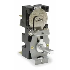 This unit-mount thermostat from QMARK is designed for electric wall and ceiling heaters. It features a mechanical selector dial with a control range of 40°F to 90°F and operates on 120/208/240/277V AC. The DPDT switch provides two-pole control for reliable temperature regulation.