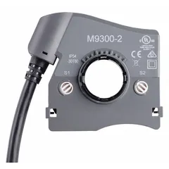 SPDT switch kit rated 240V AC, 3 A. Includes conduit adaptor. Compatible with M9316, M9320, and M9335 series actuators. Used in HVAC systems to provide auxiliary switching for valve or damper position indication.