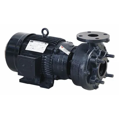 Dayton Centrifugal Pump: 3 hp, 208-230/460V AC, 84 ft Max Head, 2 1/2 in - 2 to 3 HP Straight Centrifugal Pumps