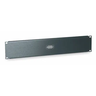 HUBBELL PREMISE WIRING Blank Filler Panel, 19 in x 3.5 in, Black Aluminum - Blank Filler Panels
