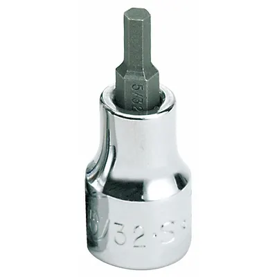 SK PROFESSIONAL TOOLS Socket: 3/8 in Drive Size, Hex Tip, 5/32 in Tip Size - Hex Bit Sockets