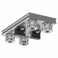 HEPCOMOTION GV3 Carriage: For 76 mm Rail Wd, Roller, GV3 Std Carriage, 54.7 mm Carriage Ht, Aluminum (MPN AU7654L300LB)