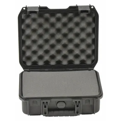 SKB Protective Case: 9 in x 12 in x 4 1/2 in Inside, Pick and Pluck, Black - Suitcase-Style Cases