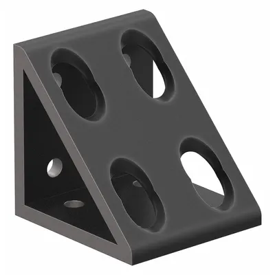 80/20 Inside Corner Bracket: Gusseted Inside-Corner Bracket, 15 Series, 3 in x 2 13/16 in x 3 in - Inside Corner Brackets