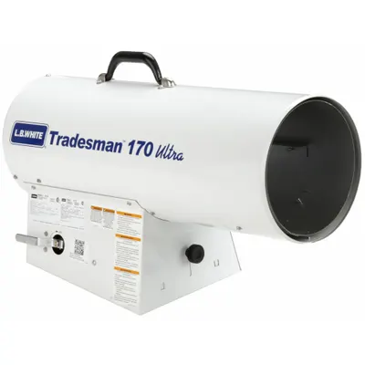 L.B. WHITE Portable Gas Torpedo Heater: 155,000 BtuH Heating Capacity Output, Natural Gas - Direct-Fired Portable Gas Torpedo Heaters