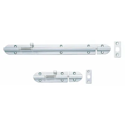 SUGATSUNE BS-150 Barrel Bolt, 1 7/16 in Ht, 7 5/16 in Wd, 5/8 in Lg - Door Bolts