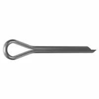 Cotter Pin,3/32 in dia,0.75 in L,PK100: Extended Prong, Inch, 3/32 in Pin Dia, 316, Plain, 100 PK (MPN WWG-093-0750-80)