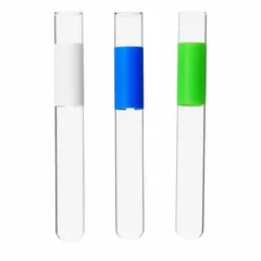 Round-bottom glass culture tube, 10 mm body diameter by 75 mm overall height, colorless, not graduated, without closure. Used in microbiology and laboratory settings for culturing microorganisms, fitting standard tube racks.