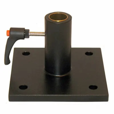 UNITRON Flask Clamp: 5 in Overall Ht, 5 in Overall Lg, 5 in Base Wd, 5 in Base Lg - Microscope Stands
