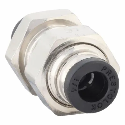 PARKER 62PLPBH-4 Nickel-Plated Brass Push-to-Connect Union Fitting - Nickel-Plated Brass Tube Fittings