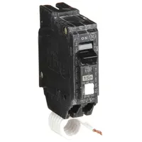 GE Miniature Circuit Breaker: THQL, 15 A, 120/240V AC, Single Phase, 10kA at 120/240V AC, 1 Poles (MPN THQL1115AF2)