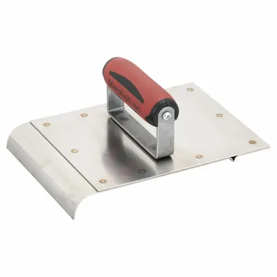 MARSHALLTOWN Edger and Groover: Stainless Steel, 8 in Blade Lg, 6 in Blade Wd - Handheld Edgers