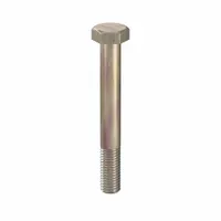Hex Head Cap Screw: Steel, Class 10.9, Zinc Yellow, M12, Metric, 95 mm lg, Partially Threaded, 25 PK (MPN HC10120951-025P1)