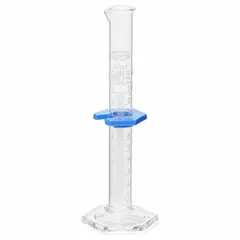 APPROVED VENDOR Class A Glass Graduated Cylinder, 10 mL, TD, 0.1 mL Graduations, ASTM E1272, USP Type I