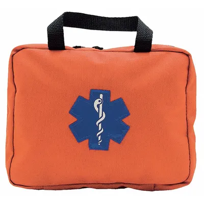 EMI 893 Mini Bag, Orange Cordura, 8x2x4 in, Zipper Closure - Medical Briefcase-Style Bags
