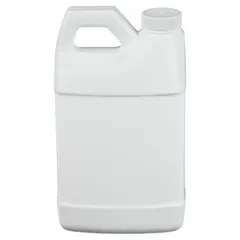 Rectangular Jug with Molded Side Handle, 64 fl oz, HDPE, White, F-Style