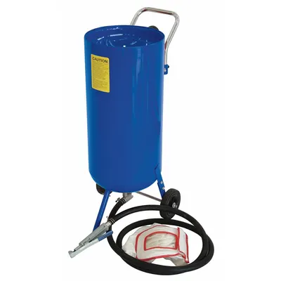 WESTWARD Portable Abrasive Blaster: Pressure Feed, 80 lb Media Capacity - Pressure-Feed Portable Abrasive Blasters