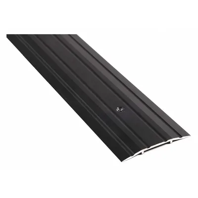 NATIONAL GUARD 413DKB-48 Aluminum Saddle Threshold, 4 ft, Fluted - Saddle Thresholds