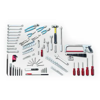 WRIGHT Fractional General Service Tool Set: 119 Total Pcs, SAE - Tool Only Sets