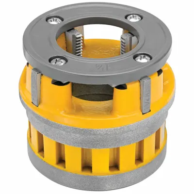 DEWALT Manual Threader Die Head: 12R, For 1 1/4 in Pipe, NPT, High Speed Steel - Die Heads for Handheld Pipe Threaders