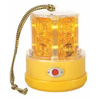 GROTE Warning Light: Flashing Beacon, Amber, LED (MPN 77913)