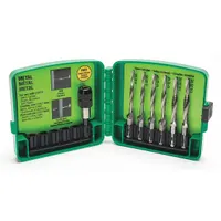 GREENLEE Drill, Tap, Countersink Set: 6 Pc (MPN LDTAPKIT)