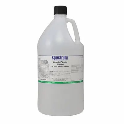 SPECTRUM Buffer - pH 10 - Blue: Lab, 4 L Volume, Liquid, pH 10.00 +/-002 @ 25°C - pH Buffers