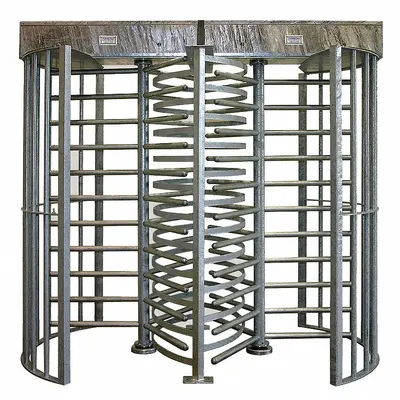 TURNSTILE Tandem Hi Gate Turnstile: 2-Way, Full Ht Gate, Electric, 90 in Overall Ht - Two-Way Turnstiles