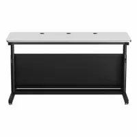 VERSADESK Standing Desk: White, Wood, 60 in Overall Wd, 24 in Overall Dp, 36 in Max Desktop Ht (MPN CTL6024-BW)