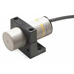 Capacitive cylindrical proximity sensor with 34 mm diameter, non-terminated cable, and 2-wire SCR output. Operates on 90-250V AC supply voltage. Detects metallic and non-metallic objects including liquids, plastics, and powders. Suitable for level sensing, packaging, and material handling applications requiring non-contact detection.