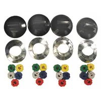 This knob kit is an oven replacement part used to replace worn or damaged knobs on compatible ovens. It supports maintenance of temperature and settings control in industrial equipment