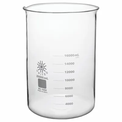 OEM Beaker: 20,000 mL - Low Form Glass Beakers