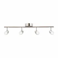 LED Fixed Rail: 29 5/8 in Lg, 1,924 lm_3,000 lm, 3000K, Polished Chrome, Frosted, 30 W, 120V AC (MPN EVAF0618L30D1PC)