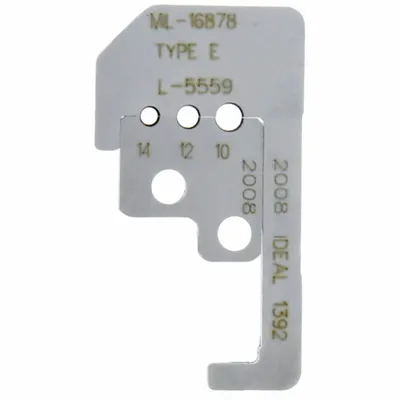 IDEAL Wire Stripper Replacement Blades: 1 4/5 in Overall Lg, Steel, Less than 6 in