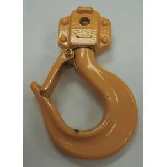 Replacement bottom hook for L5LB series lever chain hoists. Includes a safety latch. Compatible with hoists rated for 6,000 lb load capacity. Used in material handling and industrial maintenance applications.