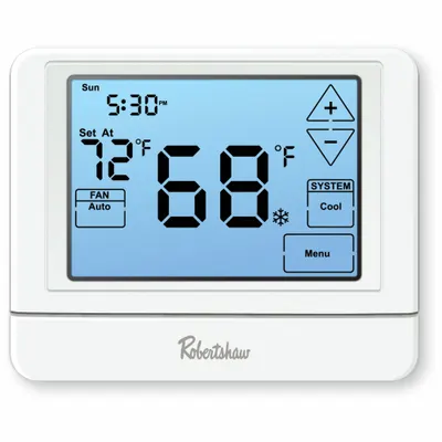 Robertshaw RS9320T Touch Screen Thermostat, 3H/2C, 7-Day Programmable - Standard Thermostats