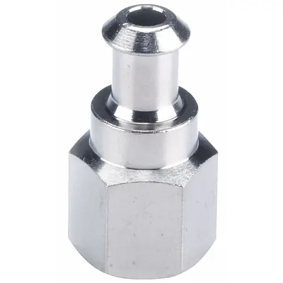 SMC Vacuum Pad Adapter: For 40 mm to 50 mm Pad Size, 6 mm Port Size, 250°C Max Op Temp - Internal Threaded Vacuum Pad Adapters