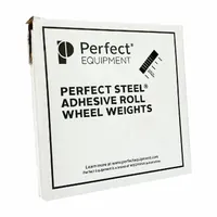 PERFECT EQUIPMENT Wheel Weight: Wheel Weights, Adhesive, Aluminum/Steel, Steel, Coated, 0.25 oz Wt (MPN 200576FEBLK)