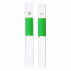This KIMBLE glass test tube has a 10 mm body diameter and 75 mm overall height, with a round bottom and colorless glass. It is not graduated and does not include a closure. Suitable for general laboratory mixing, heating, and sample storage in small-volume procedures.