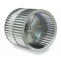 Blower Wheel: Forward-Curved, 11 in Dia, 10 5/8 in W, CCW Hub End, Steel Wheel, 2 Inlets, Concave