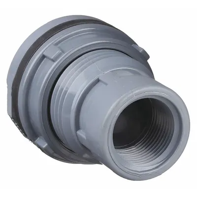 SPEARS CPVC Through-Wall Fitting with Neoprene Gasket, 2 in Female NPT - CPVC Through-Wall Fittings