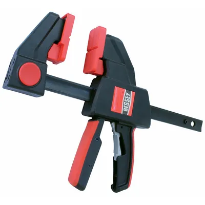 BESSEY Trigger Clamp: Soft-Touch Grooved, 24 in Max Jaw Opening, 7 1/2 in to 3 1/8 in - Dual-Function Trigger Clamps & Spreaders